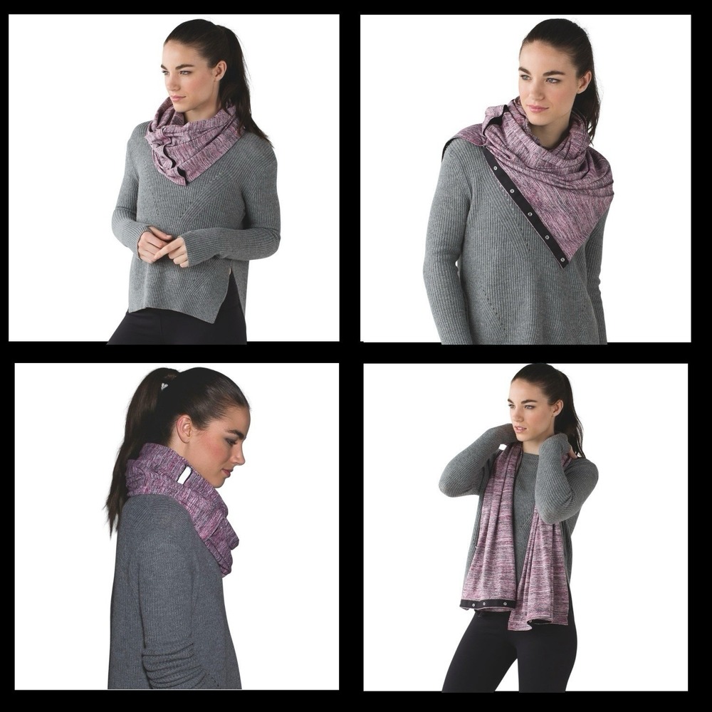 Lululemon Vinyasa Infinity Scarf‎ Space Dye Camo Berry Rumble Multi Purple